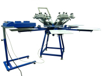 AMIT screen printing rotating tables frames dryers squeegees